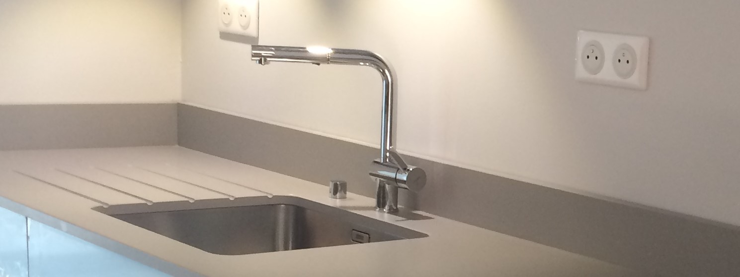 Évier en quartz pour cuisine moderne Lège-Cap-Ferret