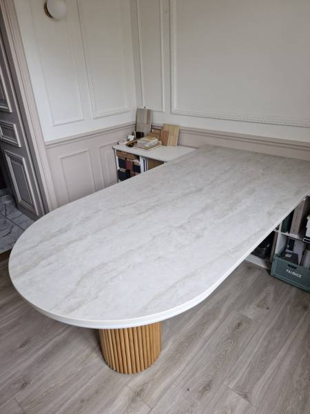 Installation d'un plan de travail en dekton Nara pour un bureau à bordeaux