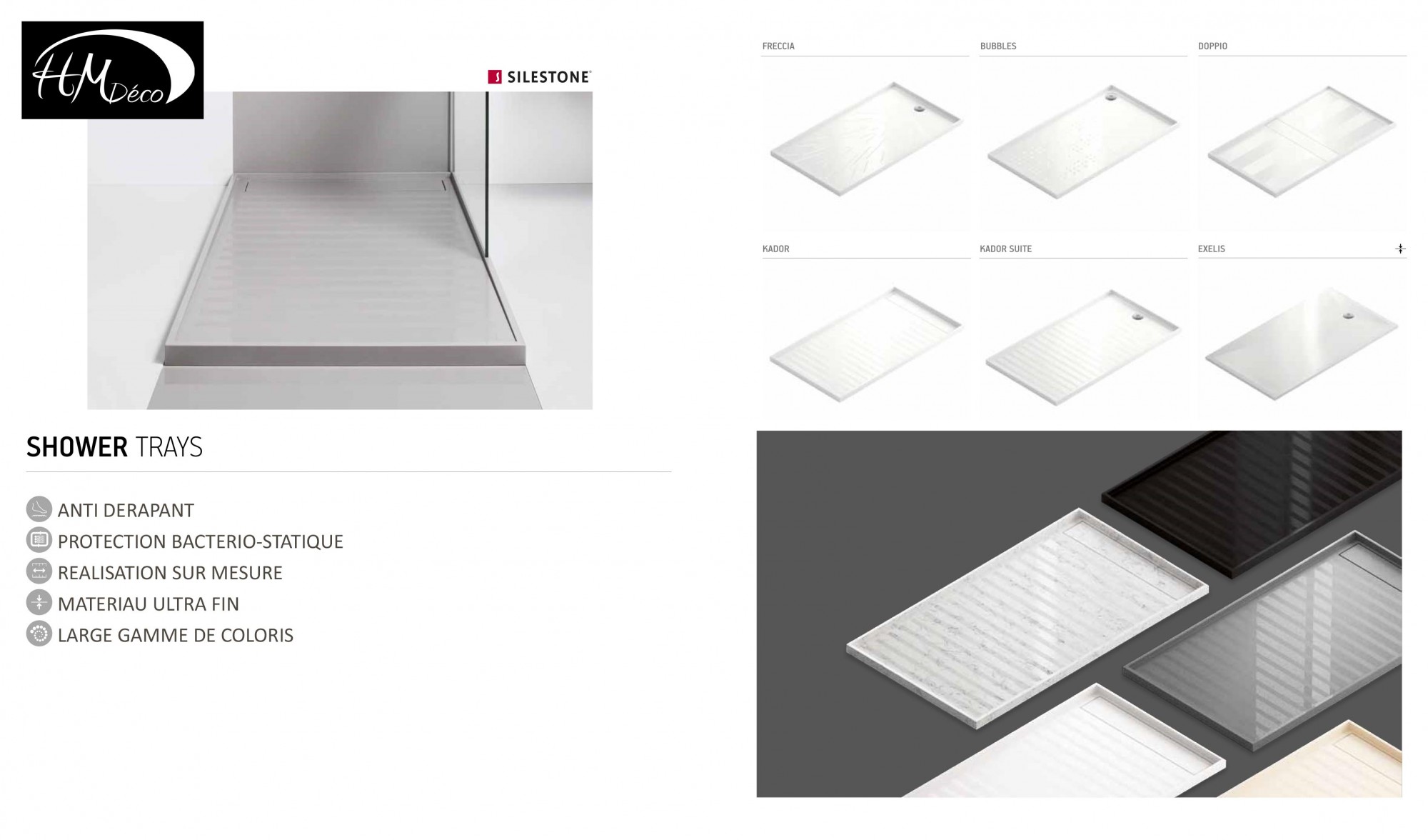 choix de receveurs de douche design 33