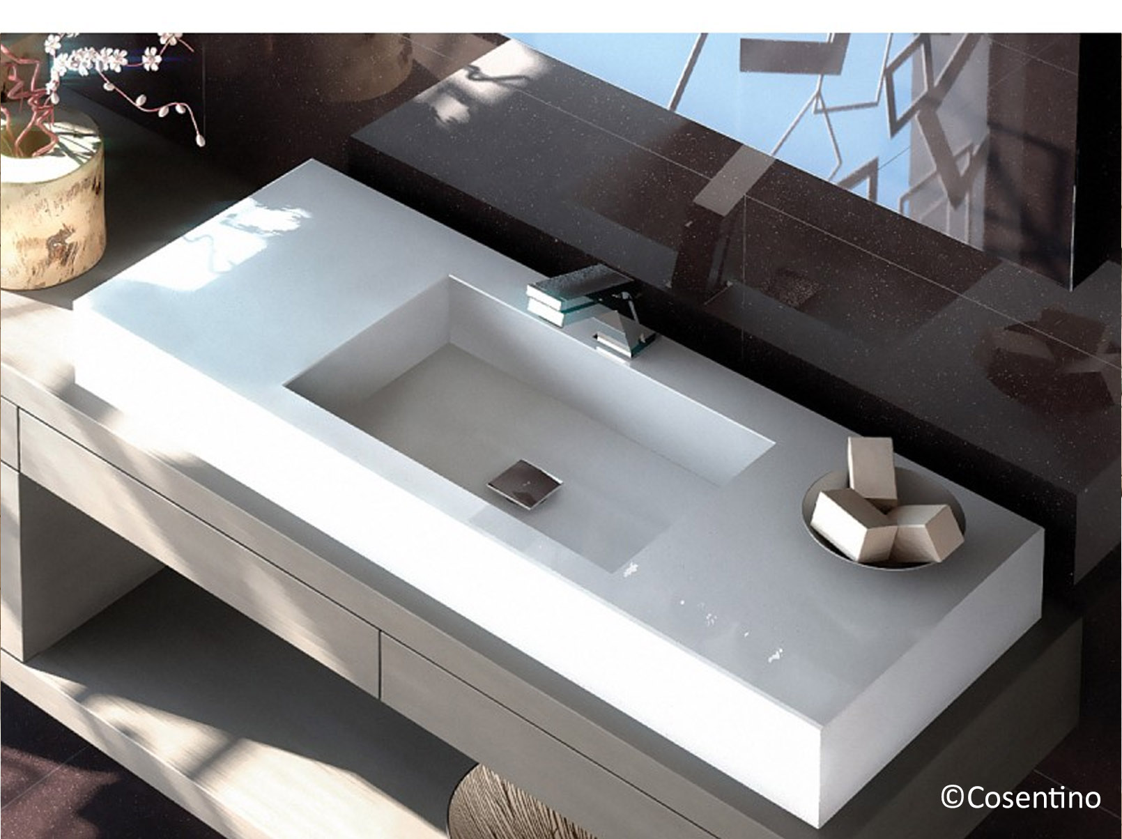 choisir une vasque en quartz pour sa salle de bain 40