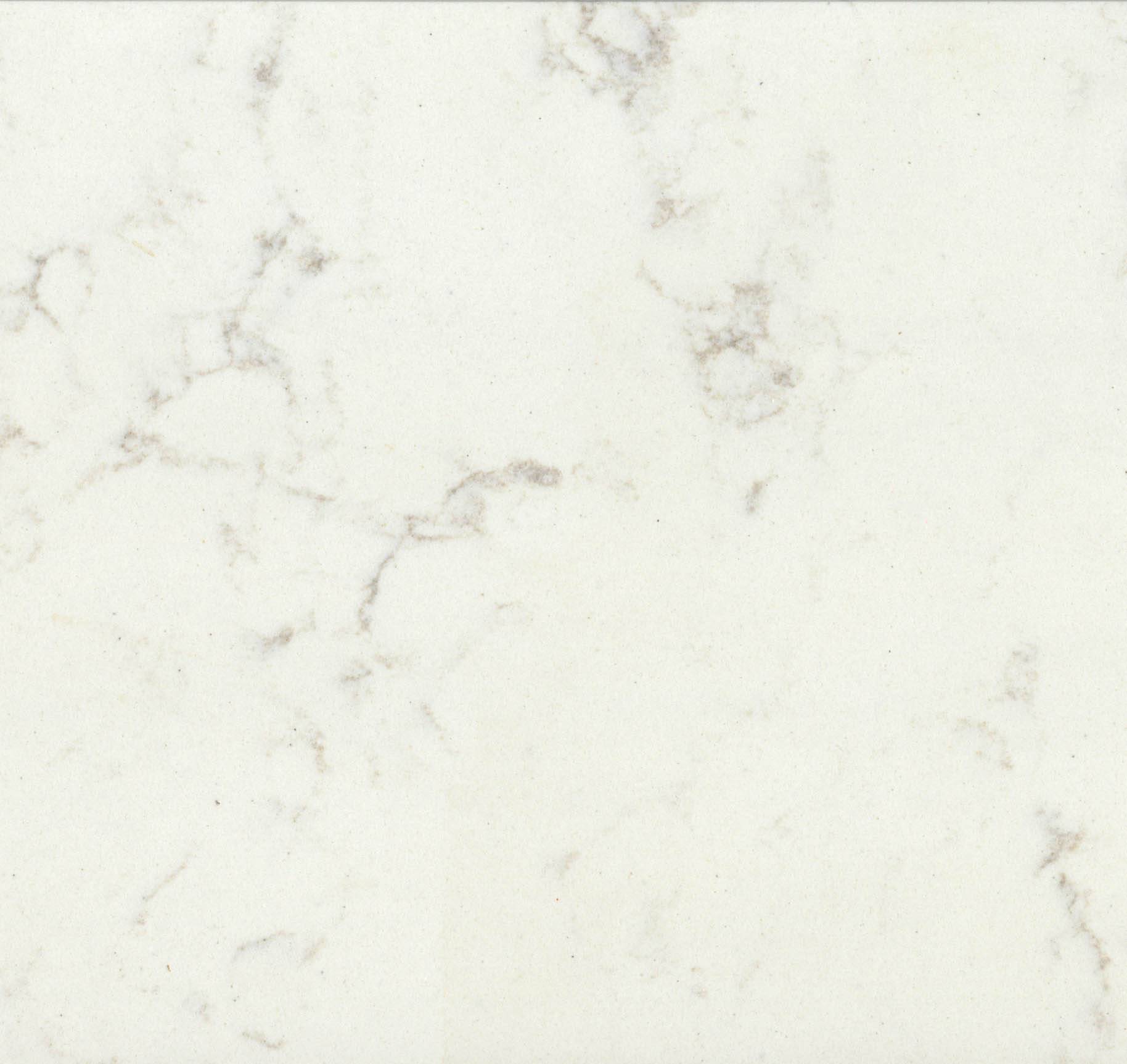 Plan de travail en Quartz blanc à voir dans notre showroom à Biganos