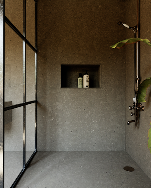 Quelle épaisseur pour un mur de douche en quartz dans sa salle de bain à Bordeaux?