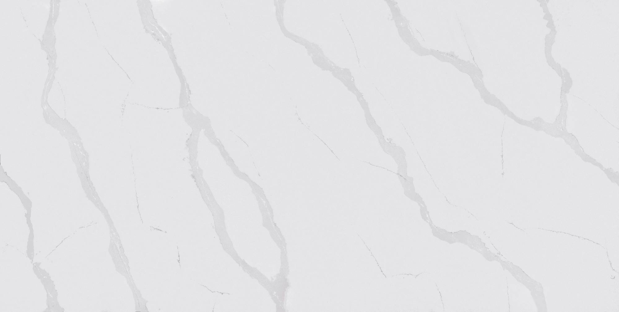 PLAN DE TRAVAIL BLANC AVEC DES VEINAGES GRIS