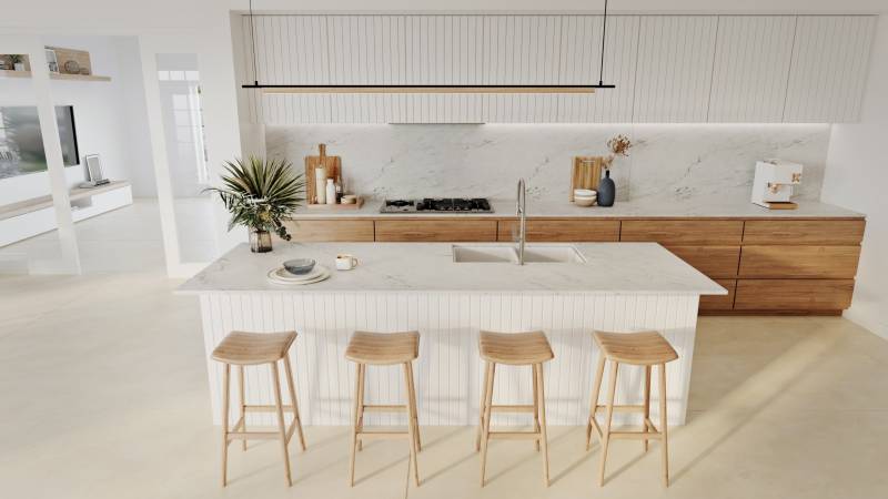 Recherche marbrier en gironde ou les Landes pour installer un plan de travail de cuisine avec ilôt avec du dekton blanc autour de Gujan Mestras 33