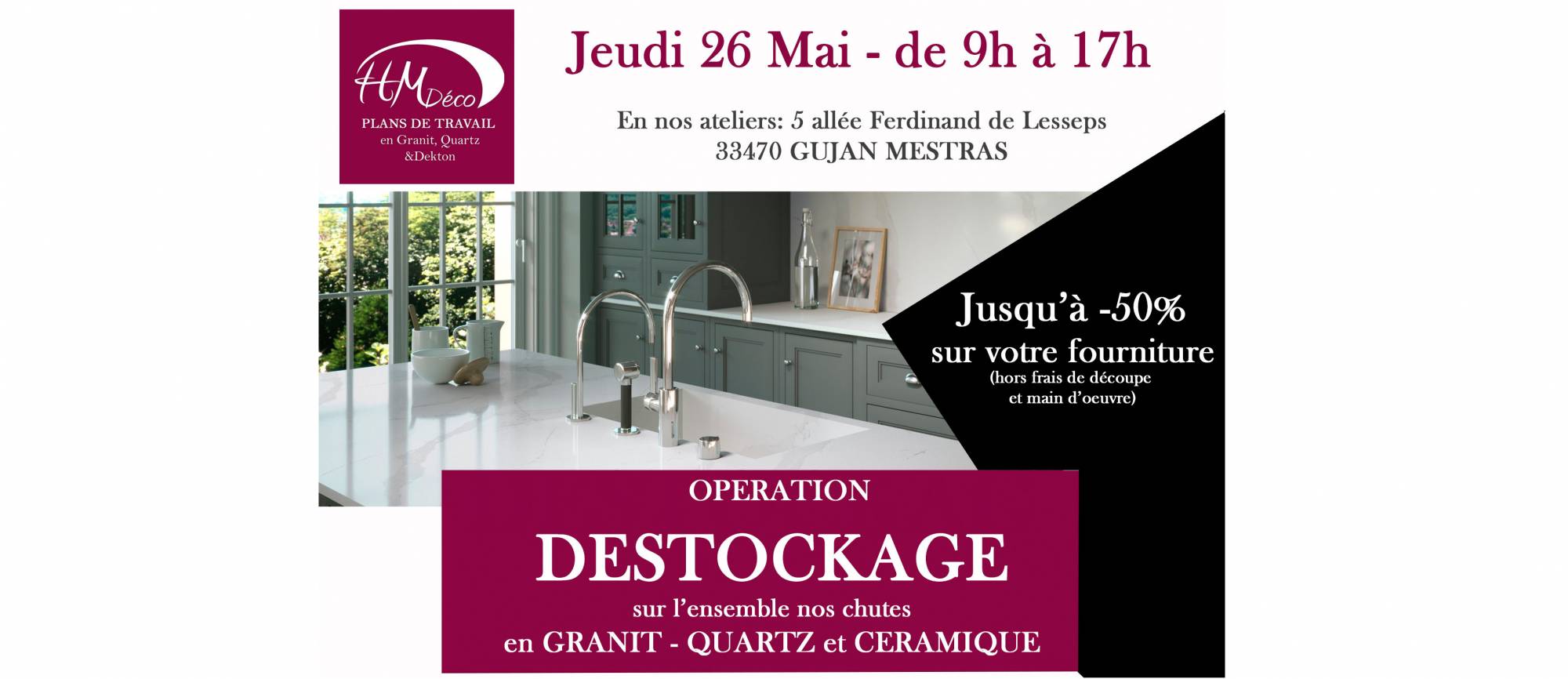 opération destockage  de granit sur le bassin d'arcachon