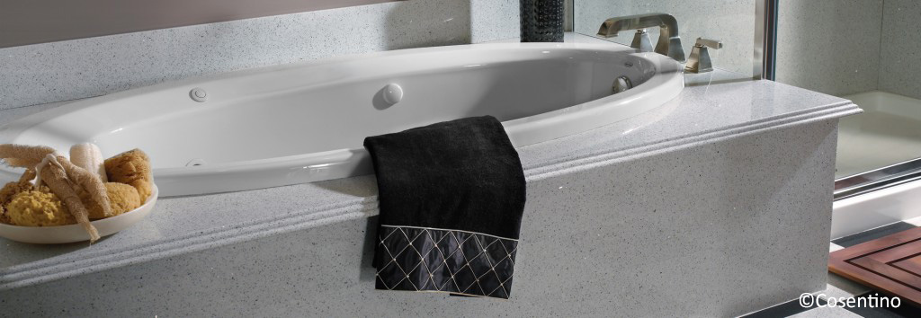 installer du quartz blanc stellar dan sa salle de bain  près de bordeaux