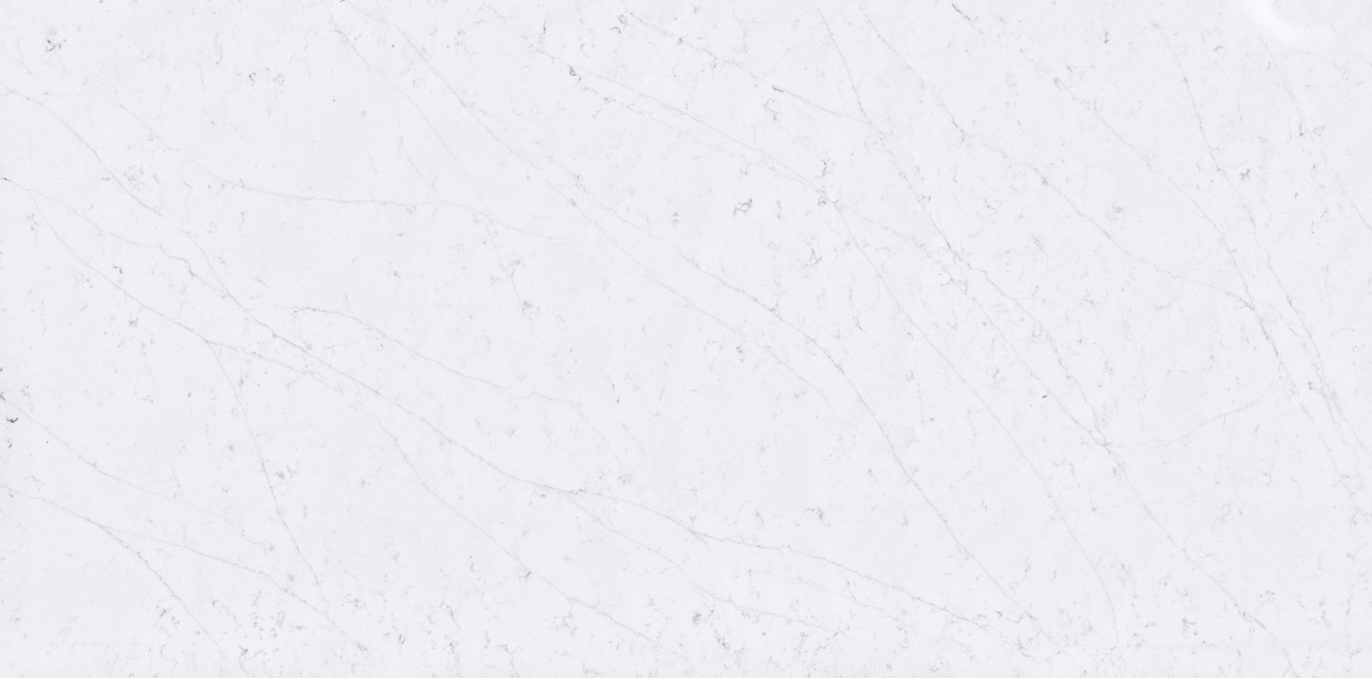 Cuisine en quartz veiné blanc dans le 40