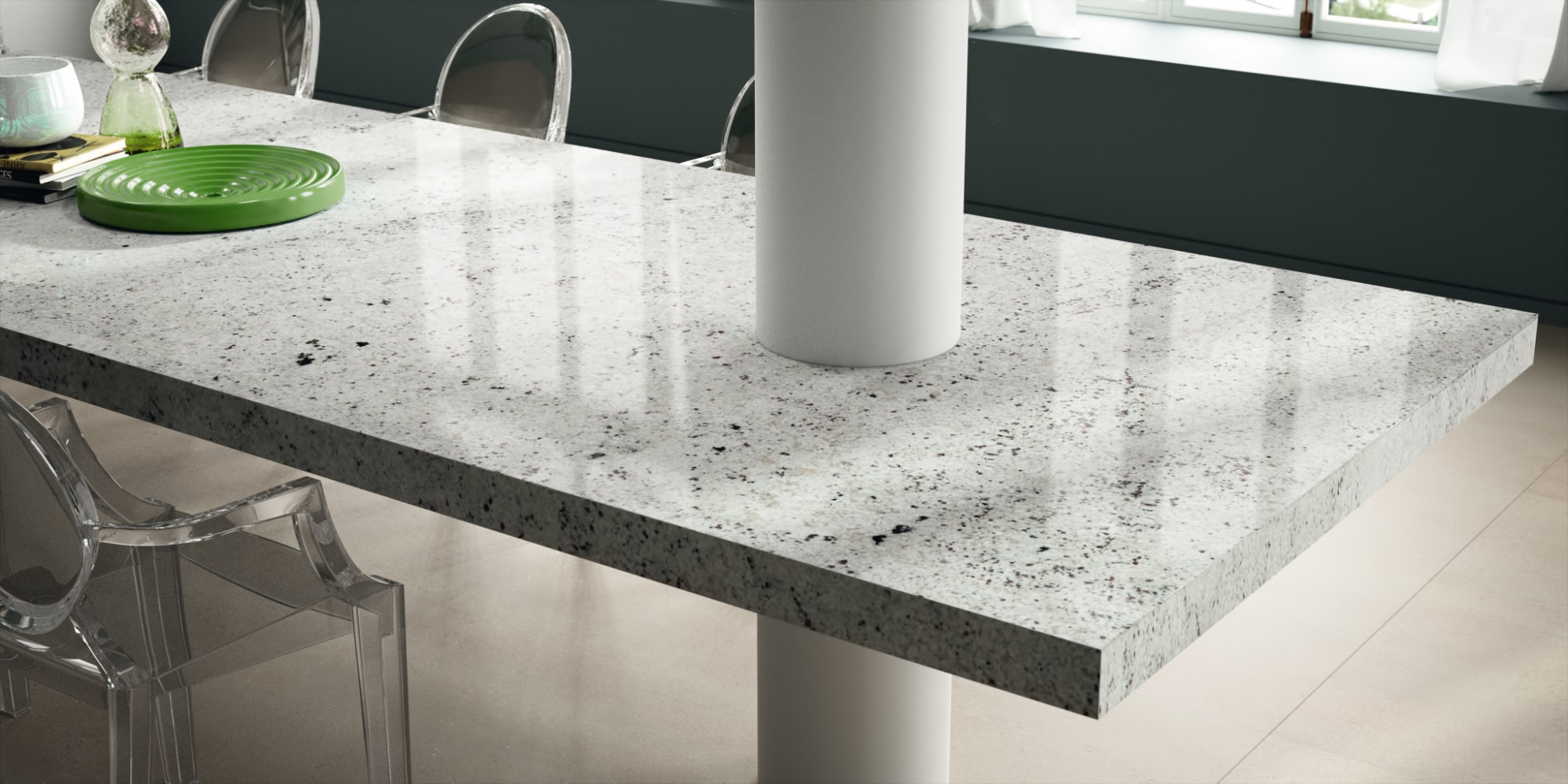 GRANIT COLONIAL WHITE POUR TABLE DE CUISINE A BORDEAUX