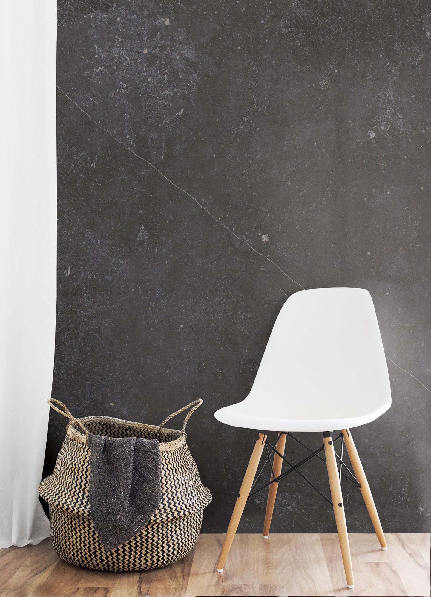 Plan de travail de cuisine en dekton gris FOSSIL à Bordeaux