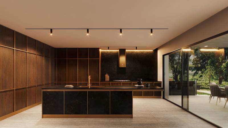 Installation d'un plan de travail de cuisine noire en Eclos (coloris Phantome) à Le haillan 33