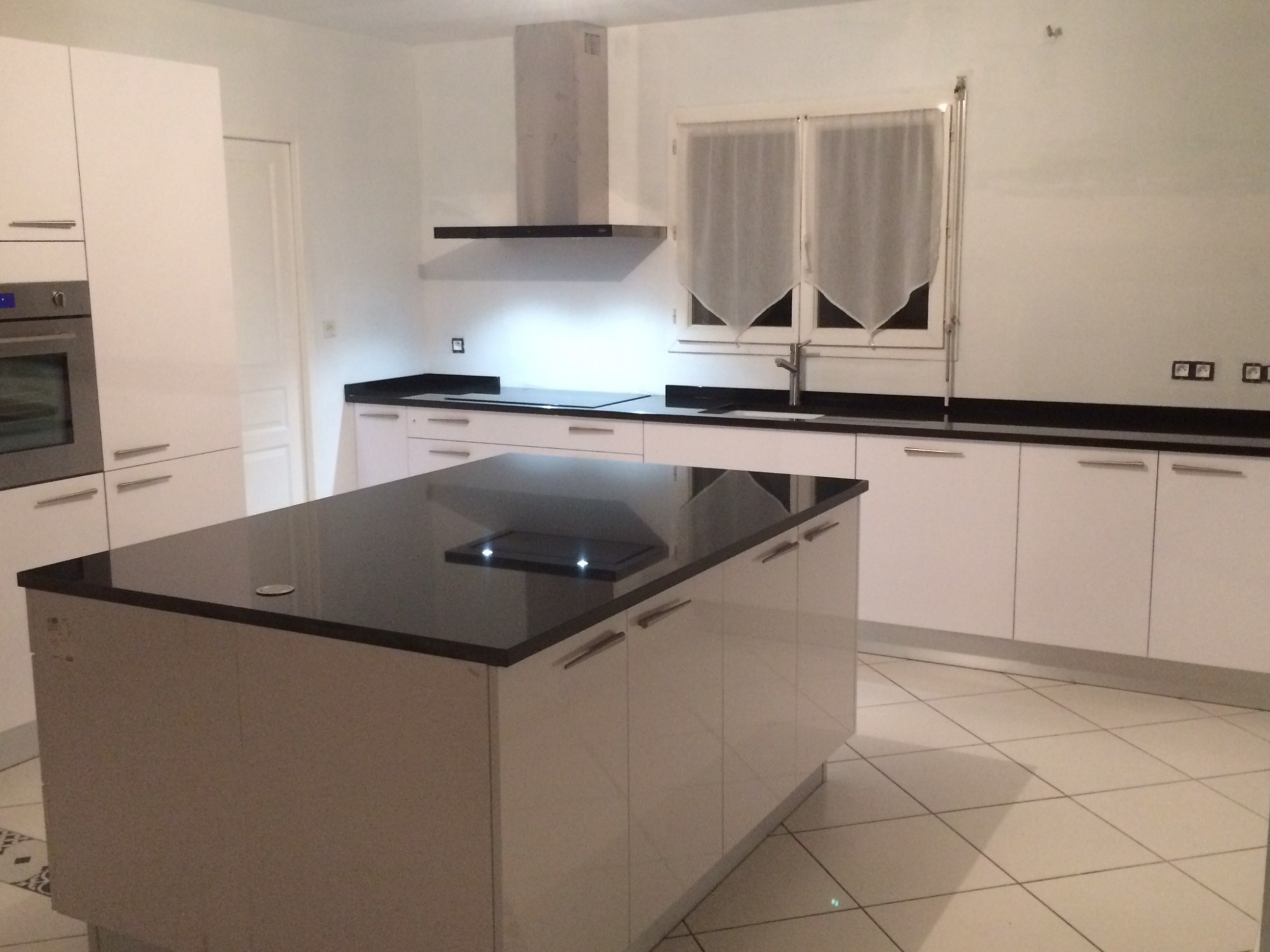 Granit noir zimbabwe poli pour cuisine 33