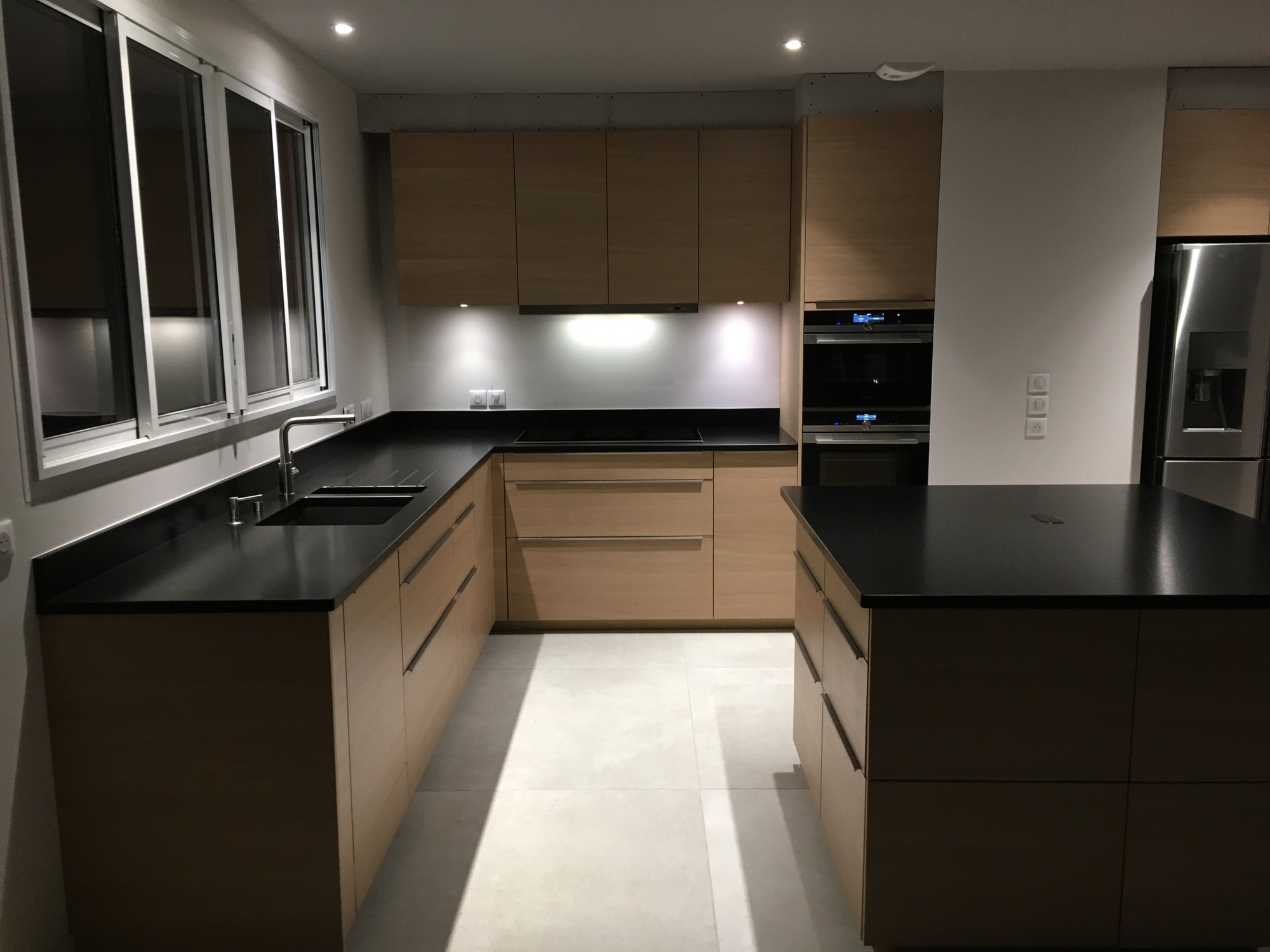 réalisation en granit noir zimbabwe mate dans les landes 40