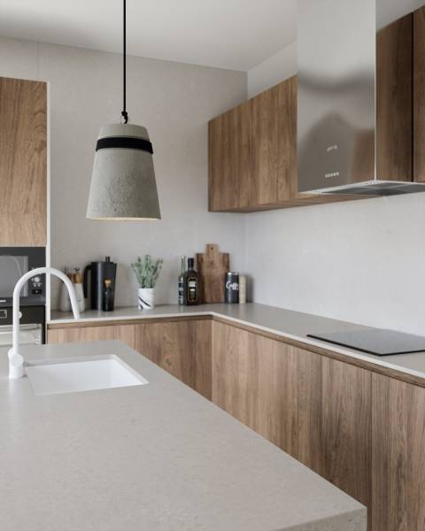 Faire installer un plan de travail de cuisine en Silestone Motion Grey près de Mimizan