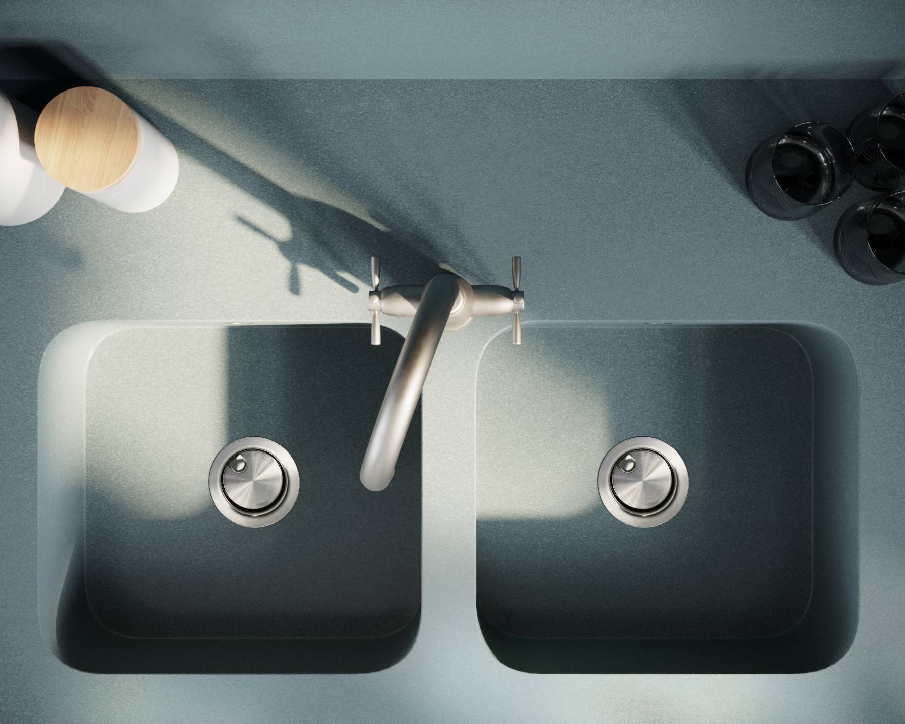 Installer des cuves en quartz bleues dans sa salle de bain ou sa cuisine près de Mios