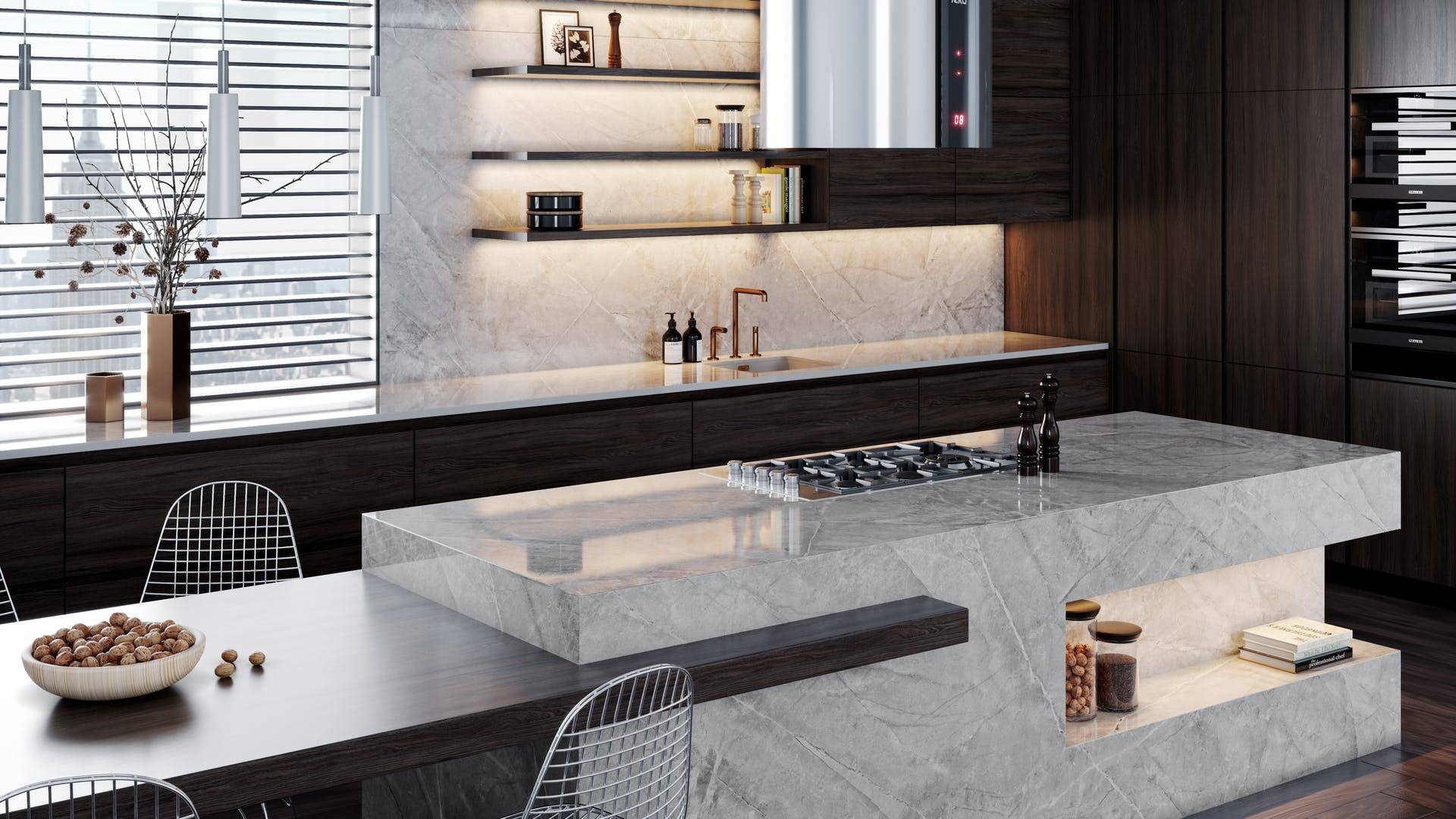 Découper une forme spéciale pour son plan de travail à Bordeaux 33