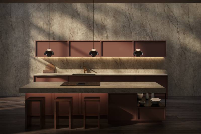 Nouveau matériau tendance Eclos pour les revêtements de plan de travail ou muraux sur le Bassin d'Arcachon