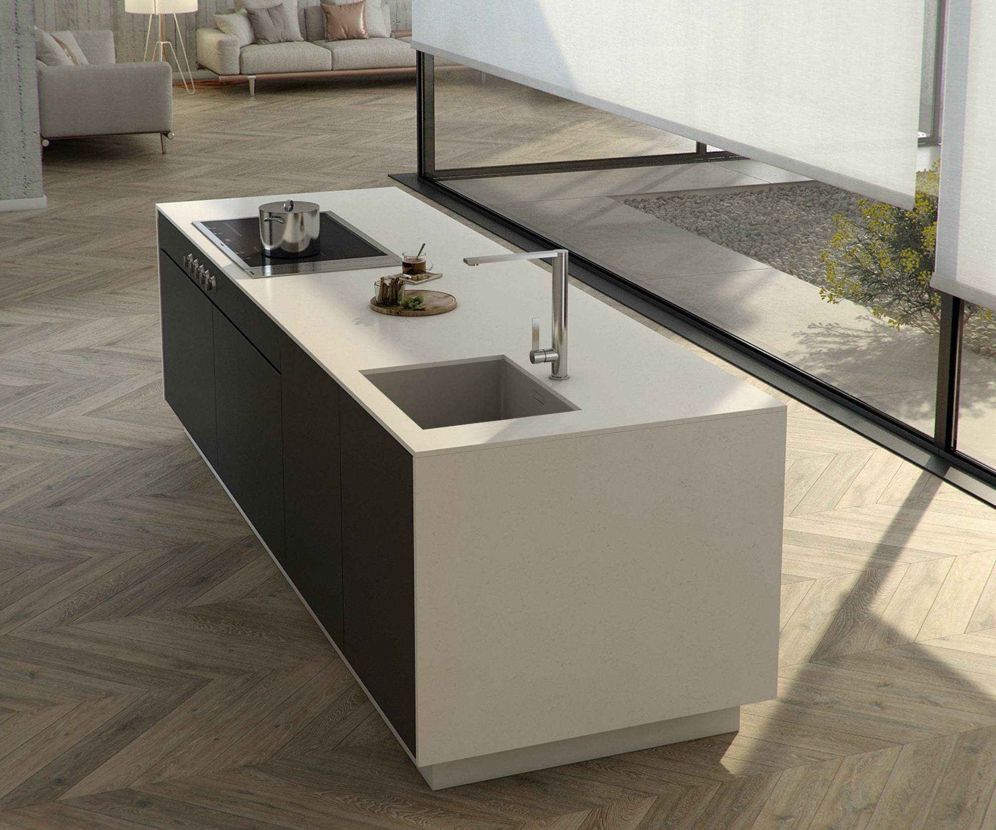 découpes sur des Plans de travail en Quartz en Gironde