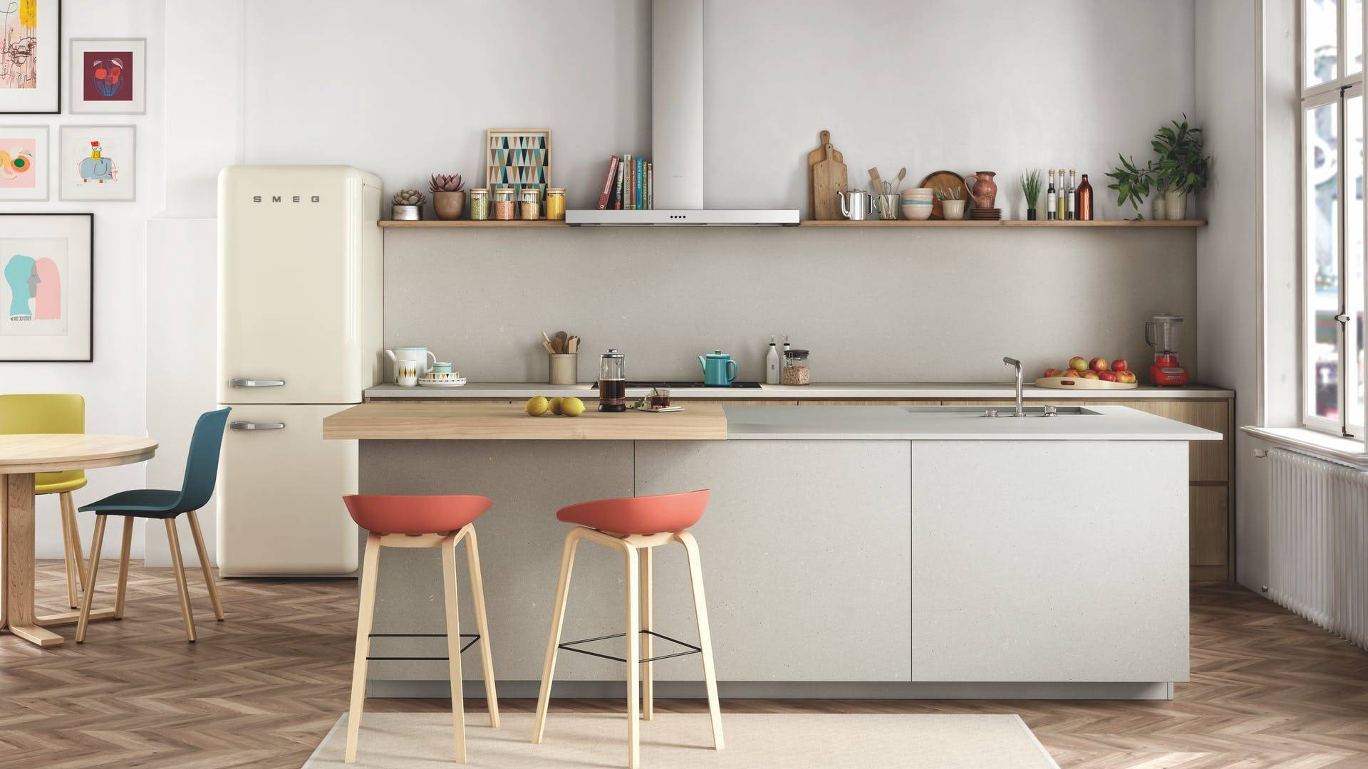 Mélanger du bois et de la pierre en quartz sur ses plans de travail de cuisine à Bruges 33