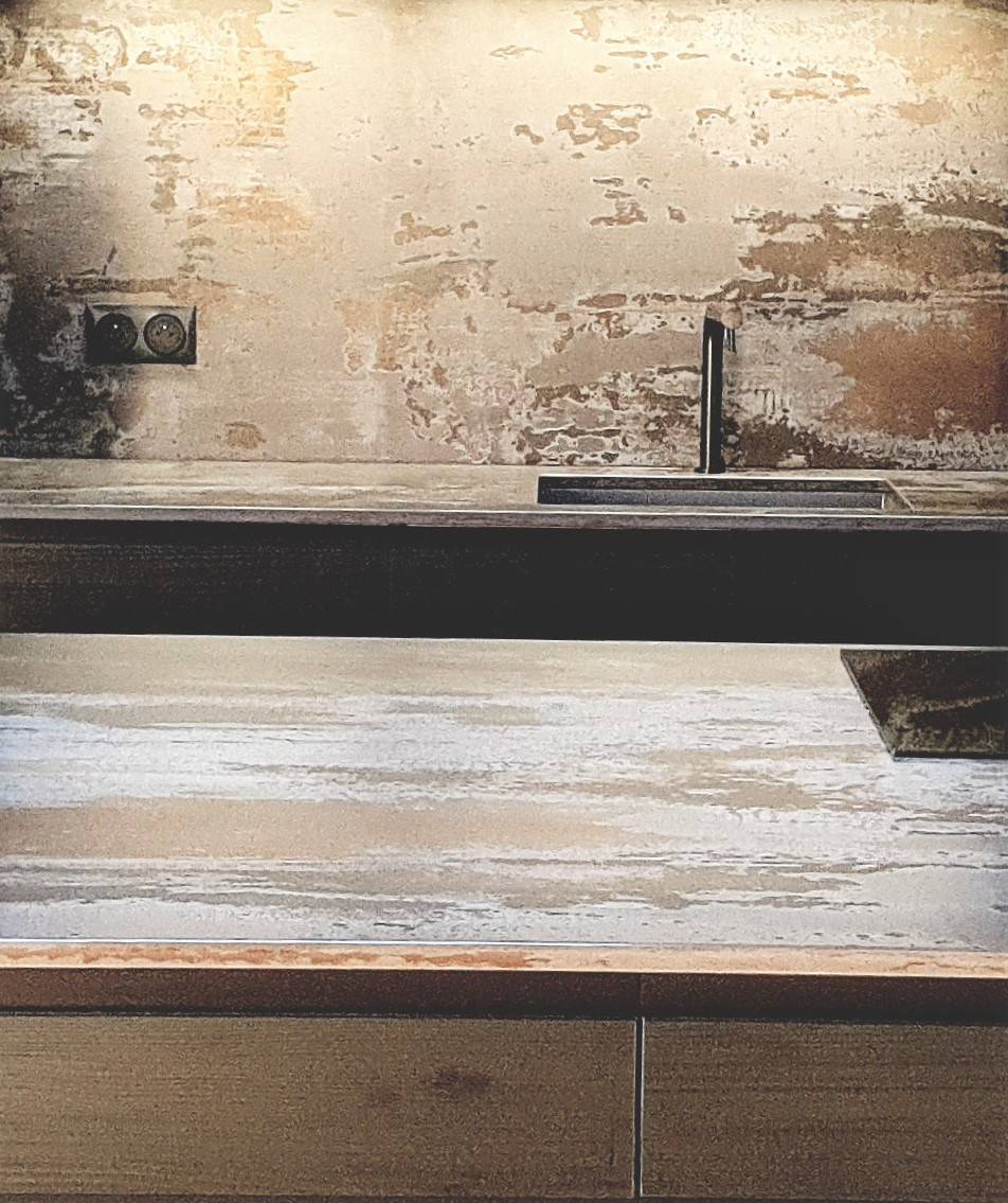 INSTALLER DES PLANS DE TRAVAIL EN C2RAMIQUE ESPRIT INDUSTRIEL PAS CHERS A MIMIZAN